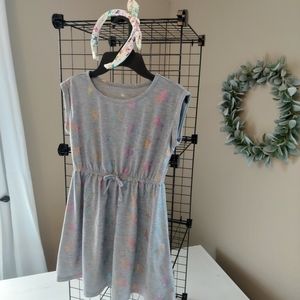 Girls (7/8) Unicorn Skater Dress w/ headband
